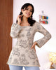 Elegant Square Neck Printed Kurti
