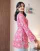 Rosé Bloom Designer Kurti Top