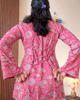 Rosy Blossom Floral Printed Kurti Top for Women