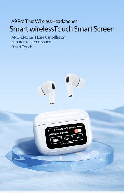 Smart Touch Display, True Wireless Earbuds