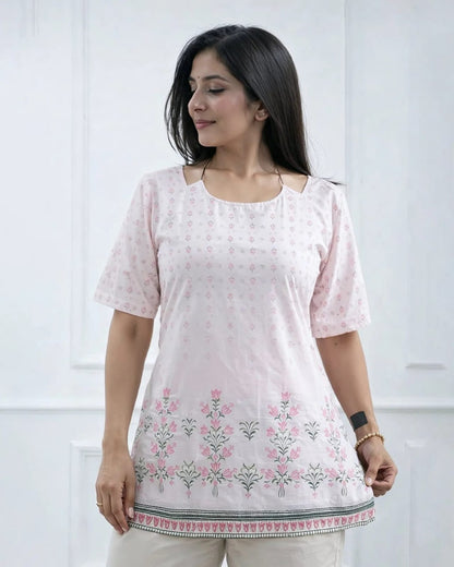 Women’s White Floral Printed